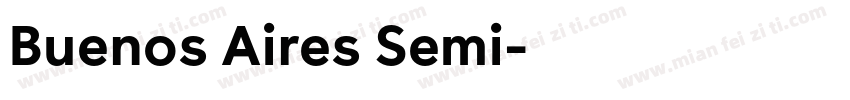 Buenos Aires Semi字体转换